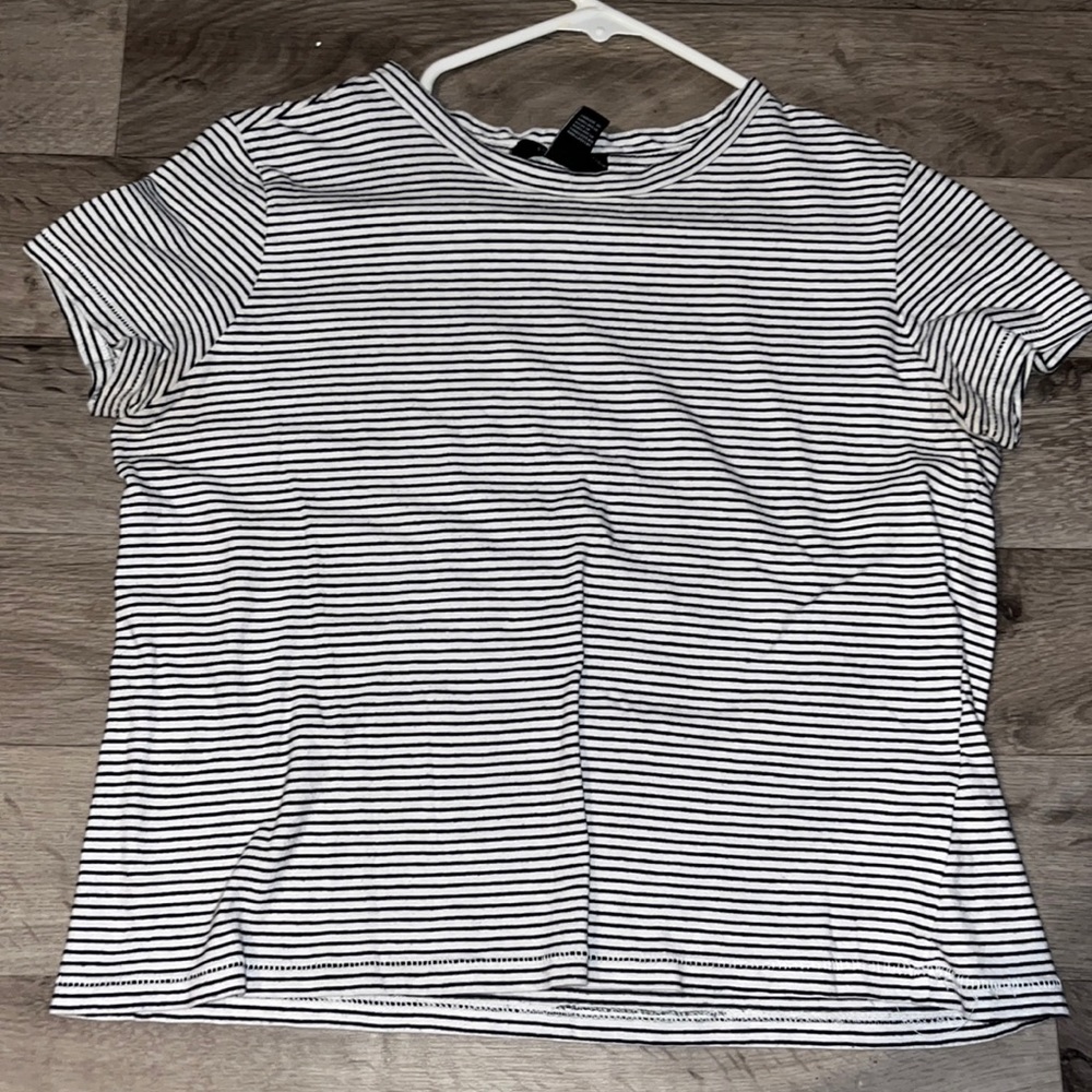 Black and white striped shirt